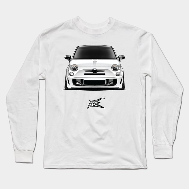 abarth 500 essesse white Long Sleeve T-Shirt by naquash